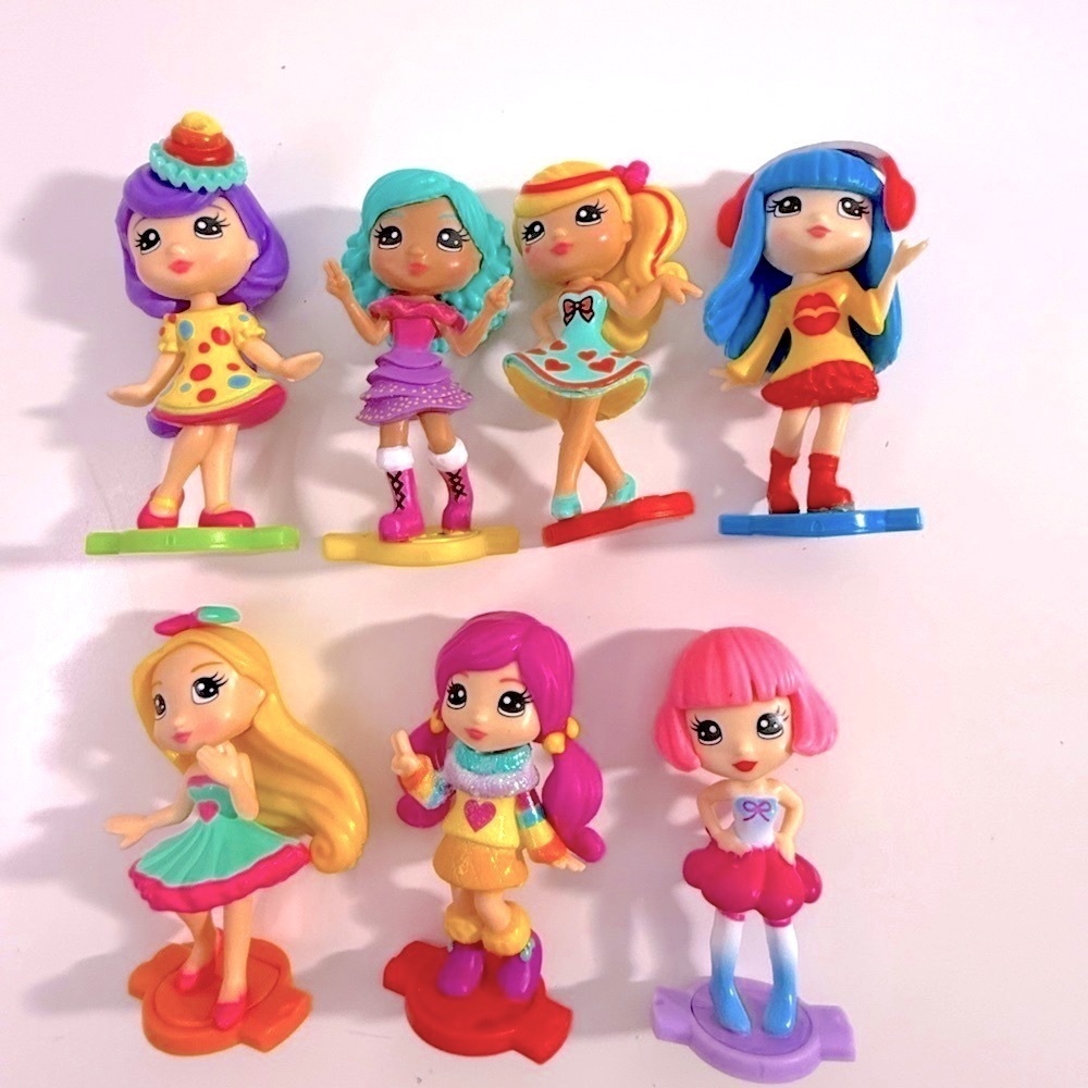 2 1/2” Spin Master Party Popteenies Doll Figures - Lot of 7